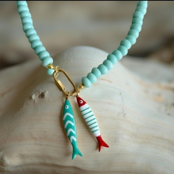 Anthropologie Jewelry - Assymetrical resin pendant necklace; 2.76"Lx1.18"W; nwot